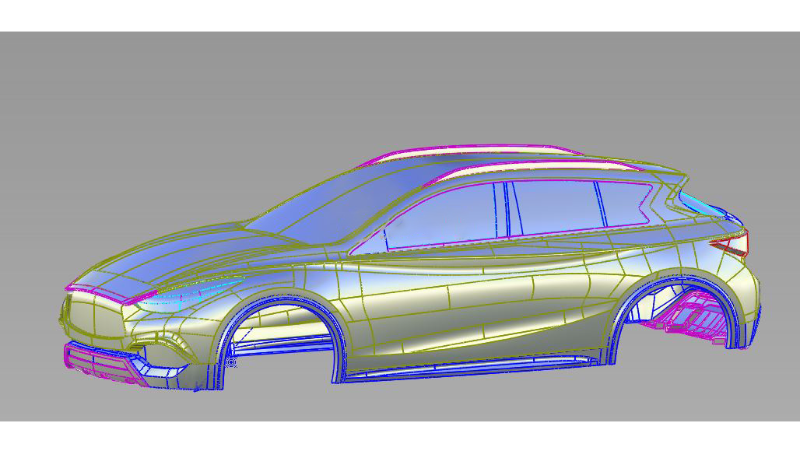英菲尼迪汽车外观数据建模