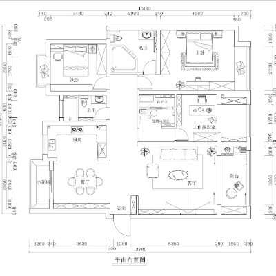 cad户型图平面设计