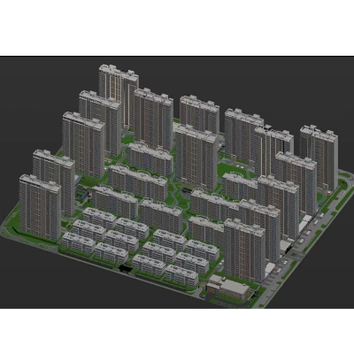 數(shù)字城市建模的完成、室外建筑的建模