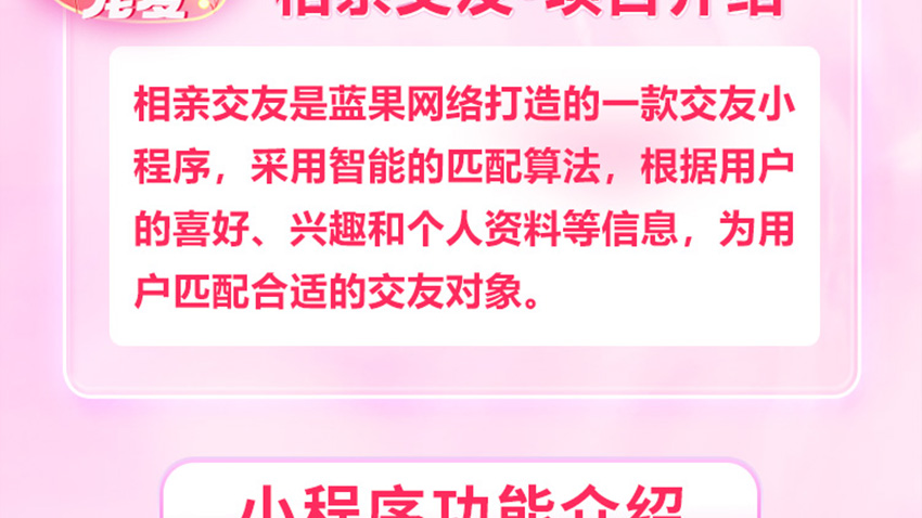 相亲交友小程序婚恋相亲同城交友婚恋红娘源码系统多风格带红