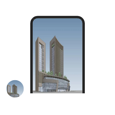 建筑方案設(shè)計、SU建模、渲染效果圖、PS設(shè)計
