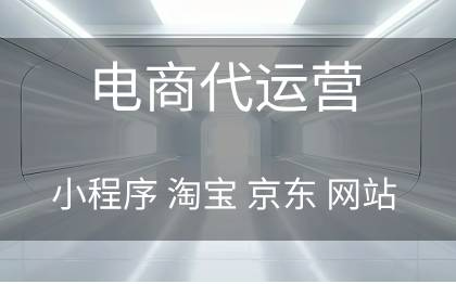 天猫淘宝代运营京东小程序网站<hl>私域</hl>代运营电商运营