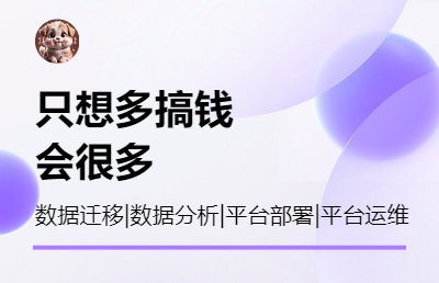 数据迁移、数据分析、平台部署、平台运维