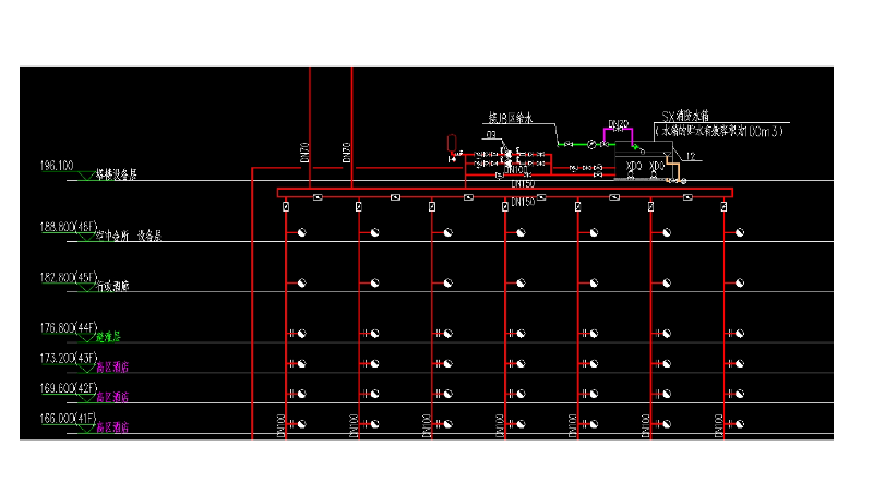 酒店機(jī)電設(shè)計(jì)，包括水暖電氣和消防