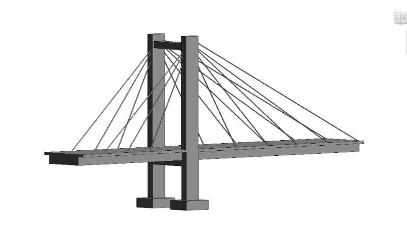 bim斜拉桥梁模型建筑