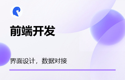 提供全面的前端界面開發(fā)