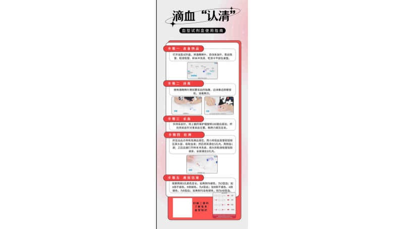 平面設(shè)計(jì)|測(cè)血型易拉寶