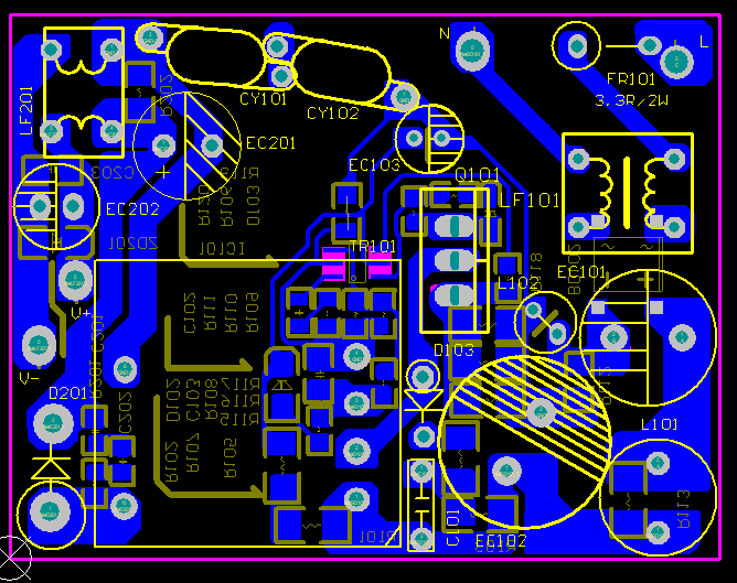 open frame 12V 1A PCBA设计