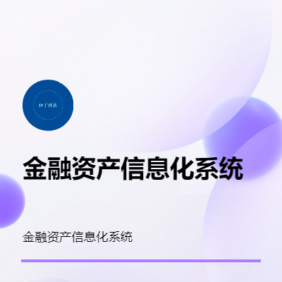 金融資產(chǎn)信息化管理系統(tǒng)