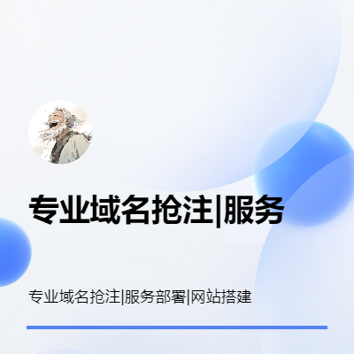 域名抢注|服务部署|网站搭建