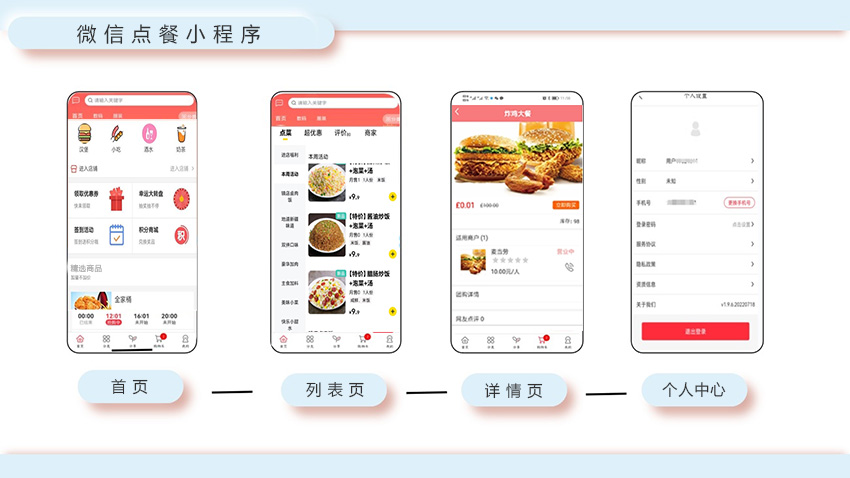 微信点餐小程序开发/外卖点餐/堂食自助点餐小程序