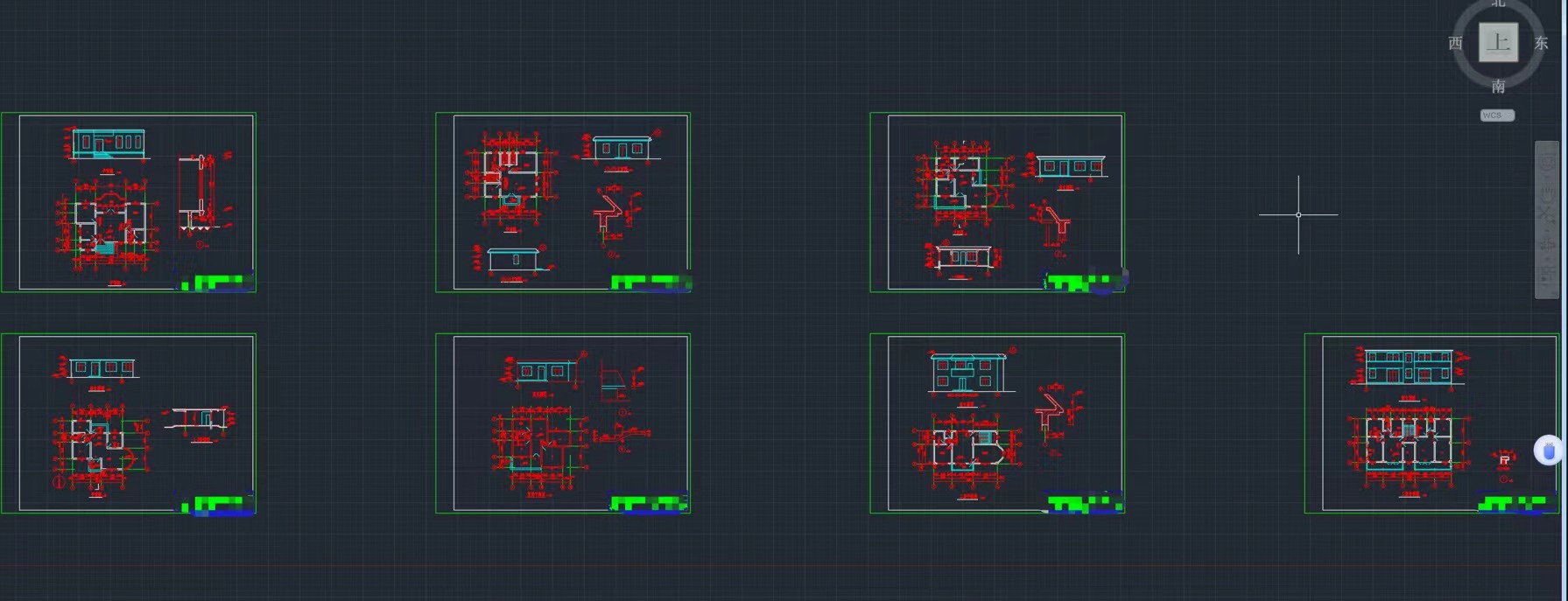 建筑平面图，剖面图及立面图