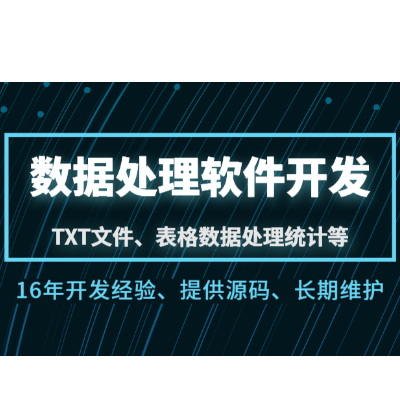 数据处理Python软件开发表格Excel统计